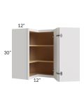 Vienna Cloud 24x30 Square Corner Wall Cabinet