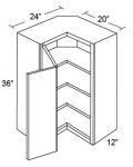 24x36 Square Corner Wall Cabinet