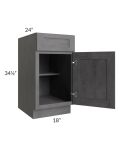 Stone Grey 18" Base Cabinet 