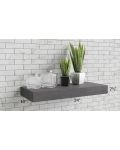 Stone Grey 24" Floating Shelf