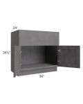 Stone Grey 36" Farm Sink Base