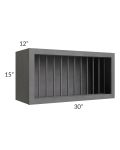 Stone Grey 30x15 Plate Rack