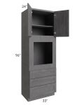 Stone Grey 33x96 Universal Oven Cabinet