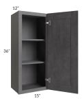 Stone Grey 15x36 Wall Cabinet