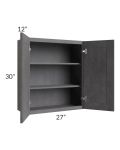 Stone Grey 27x30 Wall Cabinet