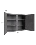 Stone Grey 39x30 Wall Cabinet