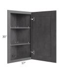 Stone Grey 12x30 Wall End Angle Cabinet
