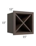 Vienna Kona Brown 15x15 Wine Rack Cabinet