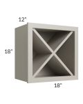 Stratton Light Grey Shaker 18x18 Wine Cabinet
