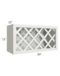 Palisades White 30x15 Wine Rack Cabinet - Out of stock through mid April