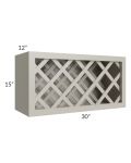 Stratton Light Grey Shaker 30x15 Wine Rack Cabinet
