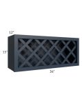 Southport Blue Shaker 36x15 Wine Rack Cabinet