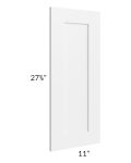 Frosted White Shaker 12x30 Wall Decorative Panel