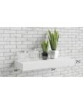 Frosted White Shaker 24" Floating Shelf