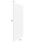 Frosted White Shaker 42x96 Plywood Edge Banded Panel