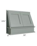 Woodland Green Shaker 24" 2-Drawer Base Cabinet