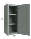 Woodland Green Shaker 24" 2-Drawer Base Cabinet