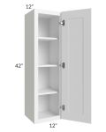 Frosted White Shaker 12x42 Wall Cabinet
