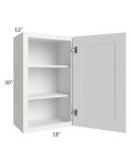 Frosted White Shaker 18x30 Wall Cabinet