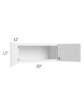 Frosted White Shaker 30x12 Wall Cabinet