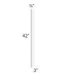 Frosted White Shaker 3x42  Wall Filler
