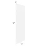 Frosted White Shaker 15x42 Wall Skin 