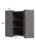 Providence Slate Grey 24x36 Wall Corner Unit