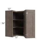 Providence Natural Grey 24x36 Wall Corner Unit
